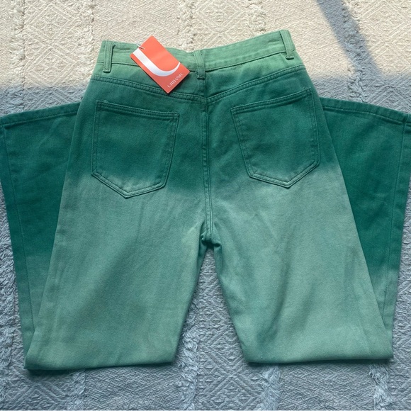 💚NWT Green Ombre Jeans 💚 - Picture 3 of 10